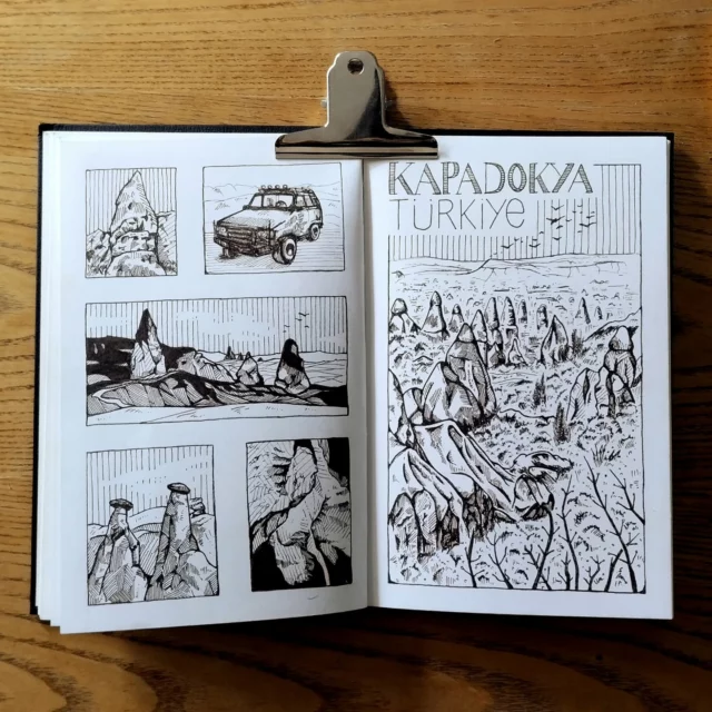 Last month, I travelled through Turkey for 10 days, and I can say it's an incredible and wonderful country 😍 Here's my drawing version of a little bit of what I saw, in illustration in my faithful sketchbook ❤️ And stay tunes, there is more to come 😁
.
.
.
#traveldiaries #diaries #trip #traveldiary #illustration #sketchbook #inkdrawing #artistoninstagram #penandink #inkdrawingart #drawing #artsketchbook #travel #cappadoce #capadocia #kapadokya #wandering #traveldiaries #diaries #trip #traveldiary #bagpack #turkey #turkiye #turquie @voyagerenturquie @goturkiye @turkiyetravelgo